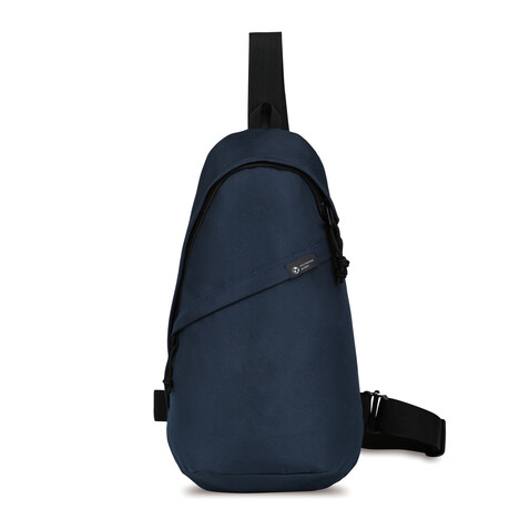 Renew AWARE™ rPET Sling Bag navy blau bedrucken, Art.-Nr. 100805-410