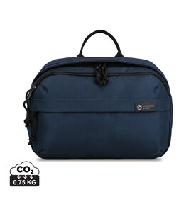 Renew AWARE™ rPET Kosmetiktasche navy blau bedrucken, Art.-Nr. 101037-410