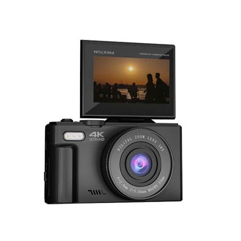 Prixton DV900 XPLORER 4K Digitalkamera, schwarz bedrucken, Art.-Nr. 1PA19590