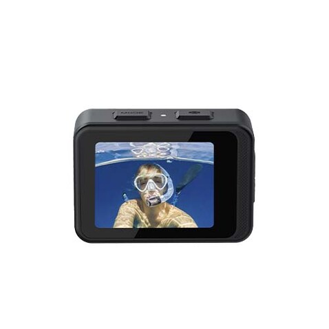 Prixton DV850 Aqua 4K Actionkamera mit zwei Bildschirmen, schwarz bedrucken, Art.-Nr. 1PA19690
