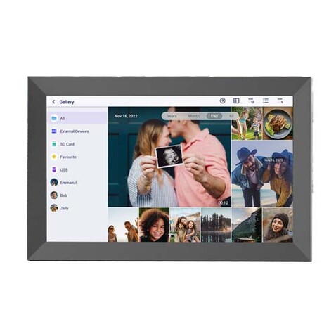 Prixton Prado XL 15,6&quot; digitaler WLAN Fotorahmen, schwarz bedrucken, Art.-Nr. 1PA20690