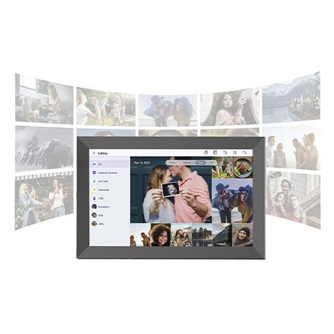 Prixton Prado XL 15,6&quot; digitaler WLAN Fotorahmen, schwarz bedrucken, Art.-Nr. 1PA20690