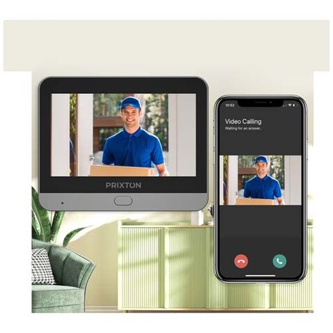 Prixton DV50 Smart WLAN Türspion Klingel, schwarz bedrucken, Art.-Nr. 1PA21190