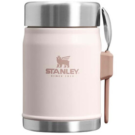 Stanley 400ml Legendary Food Jar Lunchpot mit Göffel, hellrosa bedrucken, Art.-Nr. 10088141 Stanley 400ml Legendary Food Jar Lunchpot mit Göffel, hellrosa bedrucken, Art.-Nr. 10088141