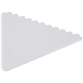Frosty triangular recycled plastic ice scraper, weiss bedrucken, Art.-Nr. 21049801 Frosty triangular recycled plastic ice scraper, weiss bedrucken, Art.-Nr. 21049801