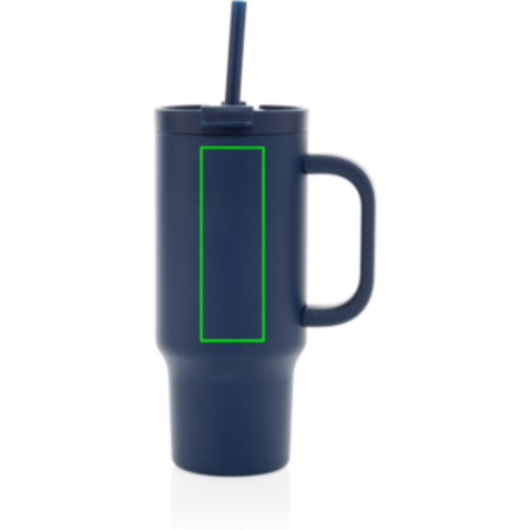 Cruiser kompakter, auslaufsicherer RCS rec. Becher 480ml navy blau bedrucken, Art.-Nr. P437.1525