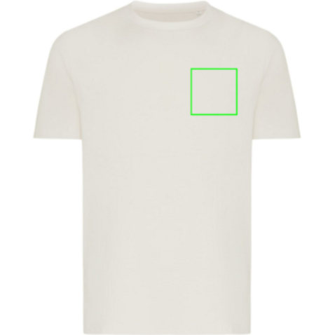 IQONIQ Brett T-Shirt aus recycelter Baumwolle ivory white bedrucken, Art.-Nr. T9107.040.XL