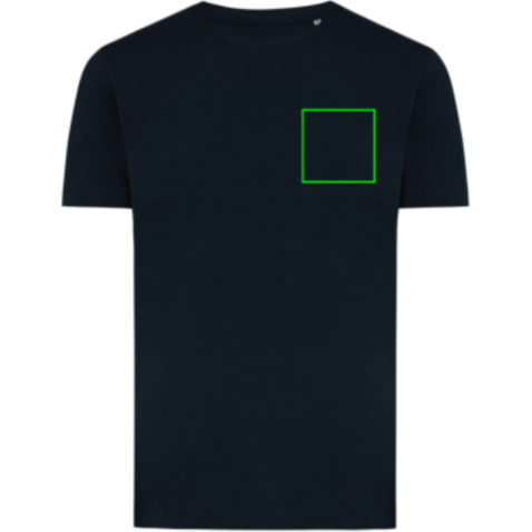 IQONIQ Brett T-Shirt aus recycelter Baumwolle navy blau bedrucken, Art.-Nr. T9107.002.XL