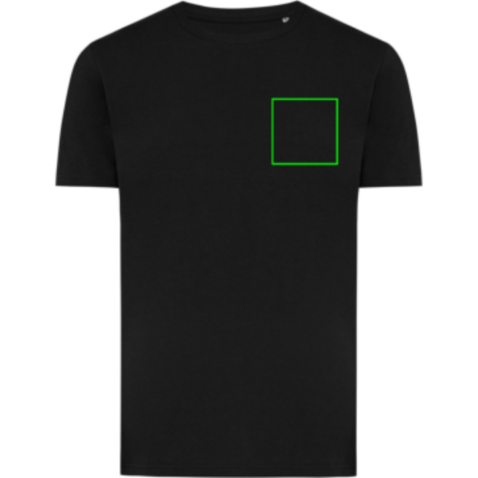 IQONIQ Brett T-Shirt aus recycelter Baumwolle schwarz bedrucken, Art.-Nr. T9107.001.4XL