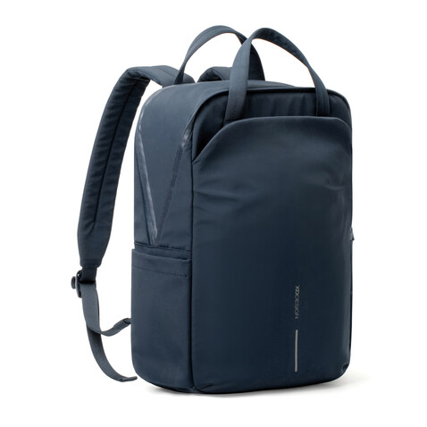 XD Design Soft Tote Rucksack navy blau, grau bedrucken, Art.-Nr. P706.3025