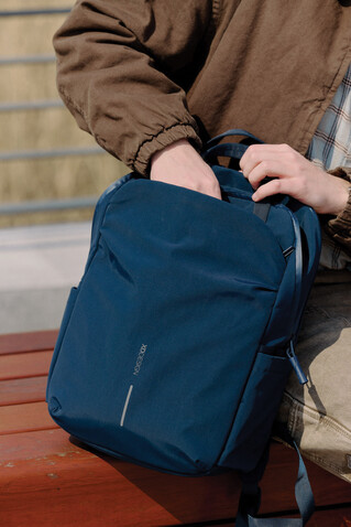 XD Design Soft Tote Rucksack navy blau, grau bedrucken, Art.-Nr. P706.3025