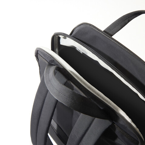 XD Design Soft Tote Rucksack schwarz, grau bedrucken, Art.-Nr. P706.3001