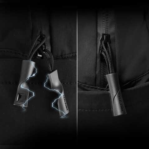 XD Design Soft Tote Rucksack schwarz, grau bedrucken, Art.-Nr. P706.3001