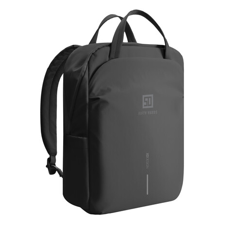 XD Design Soft Tote Rucksack schwarz, grau bedrucken, Art.-Nr. P706.3001