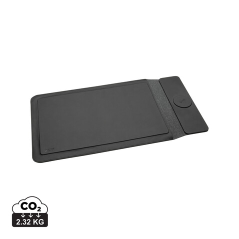 Swiss Peak magnet. 15,6&quot; Laptop-Sleeve mit 15W Ladefunktion schwarz bedrucken, Art.-Nr. P309.0701