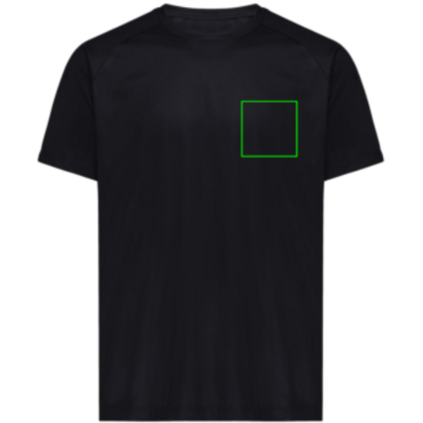 IQONIQ Tikal Sport Quick-Dry T-Shirt aus rec. Polyester schwarz bedrucken, Art.-Nr. T9102.001.L