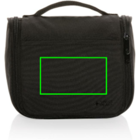 Swiss Peak Lohan AWARE™ Kosmetiktasche schwarz bedrucken, Art.-Nr. P820.851