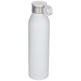 Grom 650 ml RCS-zertifizierte Trinkflasche aus recyceltem Edelstahl, weiss bedrucken, Art.-Nr. 10086901