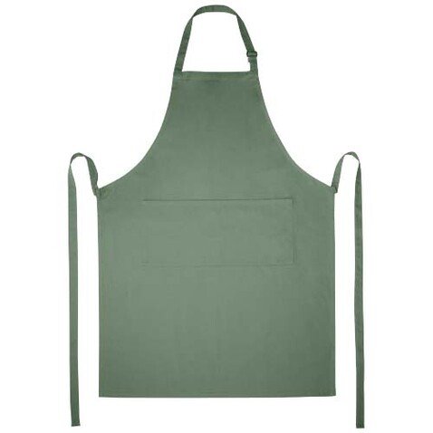 Andrea 240 g/m² Schürze mit verstellbarem Nackenband, heather grün bedrucken, Art.-Nr. 11333462 Andrea 240 g/m² Schürze mit verstellbarem Nackenband, heather grün bedrucken, Art.-Nr. 11333462