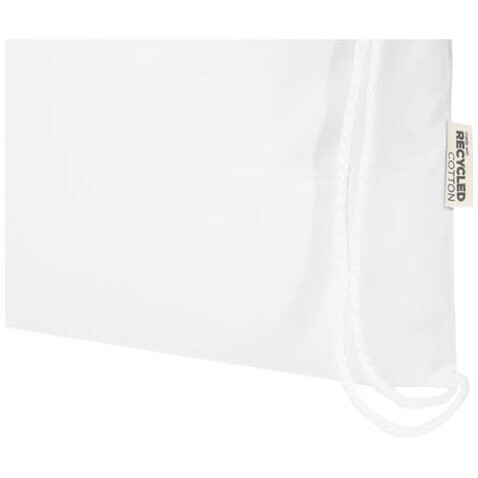Oregon Blend 140 g/m² GRS-recycelter Turnbeutel 5 L, weiss bedrucken, Art.-Nr. 12076101