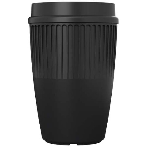 Cirrus 350 ml Becher mit 360°-Deckel, schwarz bedrucken, Art.-Nr. 21046290