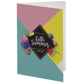 Herald A6 Grußkarte, weiss bedrucken, Art.-Nr. 21075201