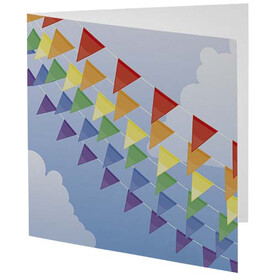 Herald quadratische Grußkarte, weiss bedrucken, Art.-Nr. 21075301