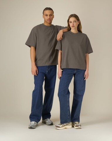 Asher - Das schwere Boxy Unisex-T-Shirt - Mocha - XXS bedrucken, Art.-Nr. STTU078C1352S Asher - Das schwere Boxy Unisex-T-Shirt - Mocha - XXS bedrucken, Art.-Nr. STTU078C1352S