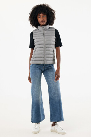 IQONIQ Meru Damen Bodywarmer aus recyceltem Polyester Silbergrau bedrucken, Art.-Nr. T4702.035.XS
