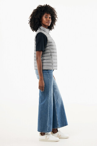 IQONIQ Meru Damen Bodywarmer aus recyceltem Polyester Silbergrau bedrucken, Art.-Nr. T4702.035.XS