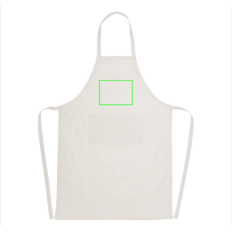 Impact AWARE™ recycelte Baumwollschürze 180gr off white bedrucken, Art.-Nr. P262.840