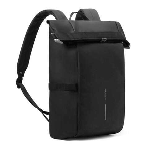 Urban wasserabweisender Fahrrad-Rucksack schwarz, grau bedrucken, Art.-Nr. P706.3101