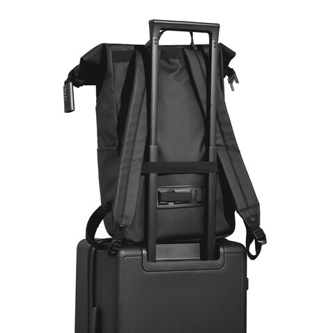 Urban wasserabweisender Fahrrad-Rucksack schwarz, grau bedrucken, Art.-Nr. P706.3101