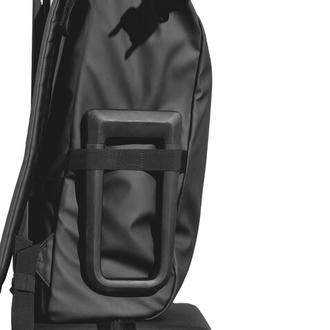 Urban wasserabweisender Fahrrad-Rucksack schwarz, grau bedrucken, Art.-Nr. P706.3101