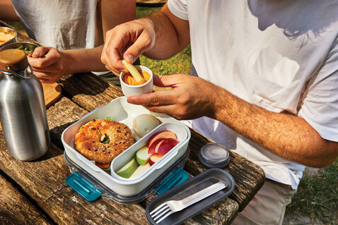 Black+Blum Lunch Box Original turkis bedrucken, Art.-Nr. P439.0233