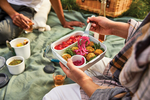 Black+Blum Lunch Box Original turkis bedrucken, Art.-Nr. P439.0233