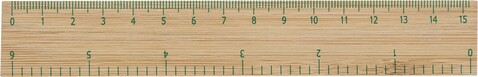 Lineal Greta | Bambus – Braun bedrucken, Art.-Nr. 011999999_8930