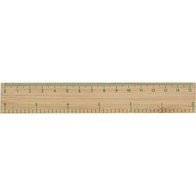 Lineal Greta | Bambus – Braun bedrucken, Art.-Nr. 011999999_8930