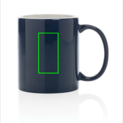 Basic Keramiktasse, 350ml navy blau bedrucken, Art.-Nr. P434.015