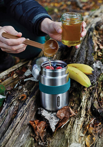 Black+Blum Food Flask 400ml turkis bedrucken, Art.-Nr. P439.0533