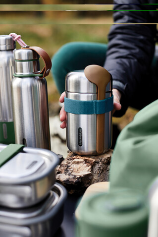 Black+Blum Food Flask 400ml turkis bedrucken, Art.-Nr. P439.0533