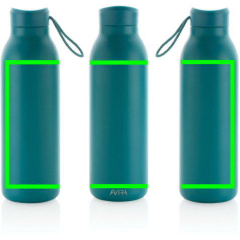 Avira Avior RCS recycelte Stainless-Steel Flasche 500ml turkis bedrucken, Art.-Nr. P438.007