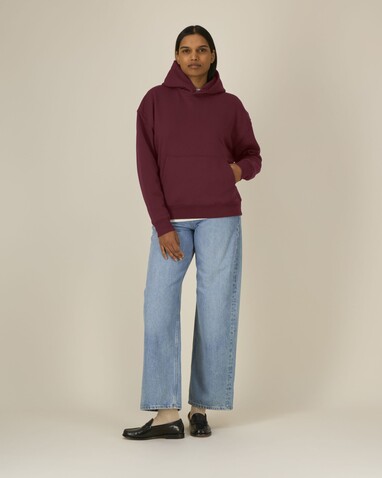 Chaser - Das kultige, lässige Unisex-Midlight-Sweatshirt mit Kapuze - Burgundy - 3XL bedrucken, Art.-Nr. STSU077C2443X