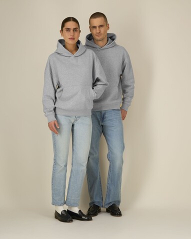 Chaser - Der Relaxed Unisex-Hoodie - Heather Grey - 3XL bedrucken, Art.-Nr. STSU077C2503X
