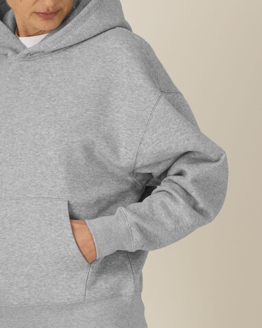 Chaser - Der Relaxed Unisex-Hoodie - Heather Grey - XS bedrucken, Art.-Nr. STSU077C250XS