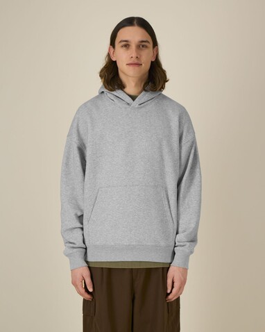 Chaser - Der Relaxed Unisex-Hoodie - Heather Grey - XXS bedrucken, Art.-Nr. STSU077C2502S