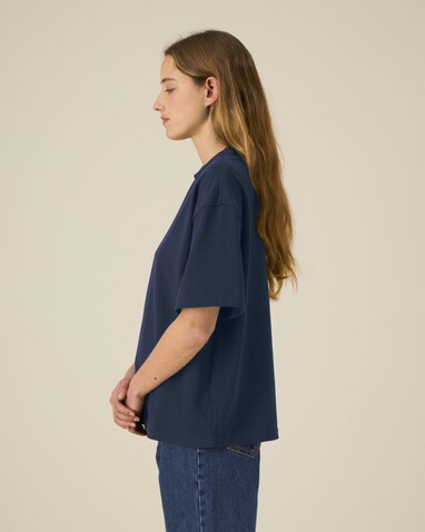 Asher - Das schwere Boxy Unisex-T-Shirt - French Navy - XL bedrucken, Art.-Nr. STTU078C7271X