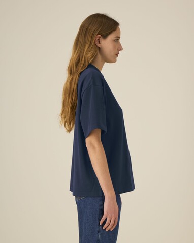 Asher - Das schwere Boxy Unisex-T-Shirt - French Navy - M bedrucken, Art.-Nr. STTU078C7271M