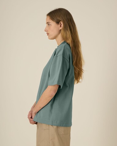 Asher - Das schwere Boxy Unisex-T-Shirt - Green Bay - XS bedrucken, Art.-Nr. STTU078C144XS Asher - Das schwere Boxy Unisex-T-Shirt - Green Bay - XS bedrucken, Art.-Nr. STTU078C144XS