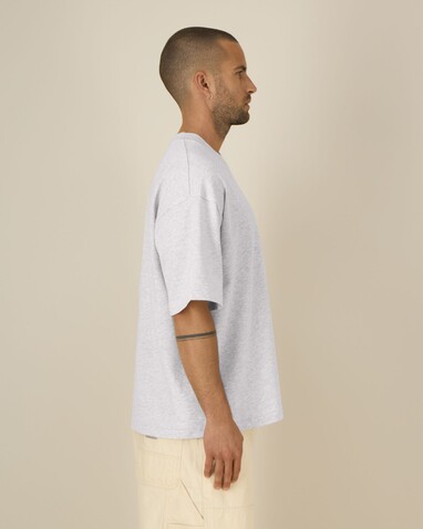 Asher - Das schwere Boxy Unisex-T-Shirt - Cool Heather Grey - XXS bedrucken, Art.-Nr. STTU078C1462S Asher - Das schwere Boxy Unisex-T-Shirt - Cool Heather Grey - XXS bedrucken, Art.-Nr. STTU078C1462S
